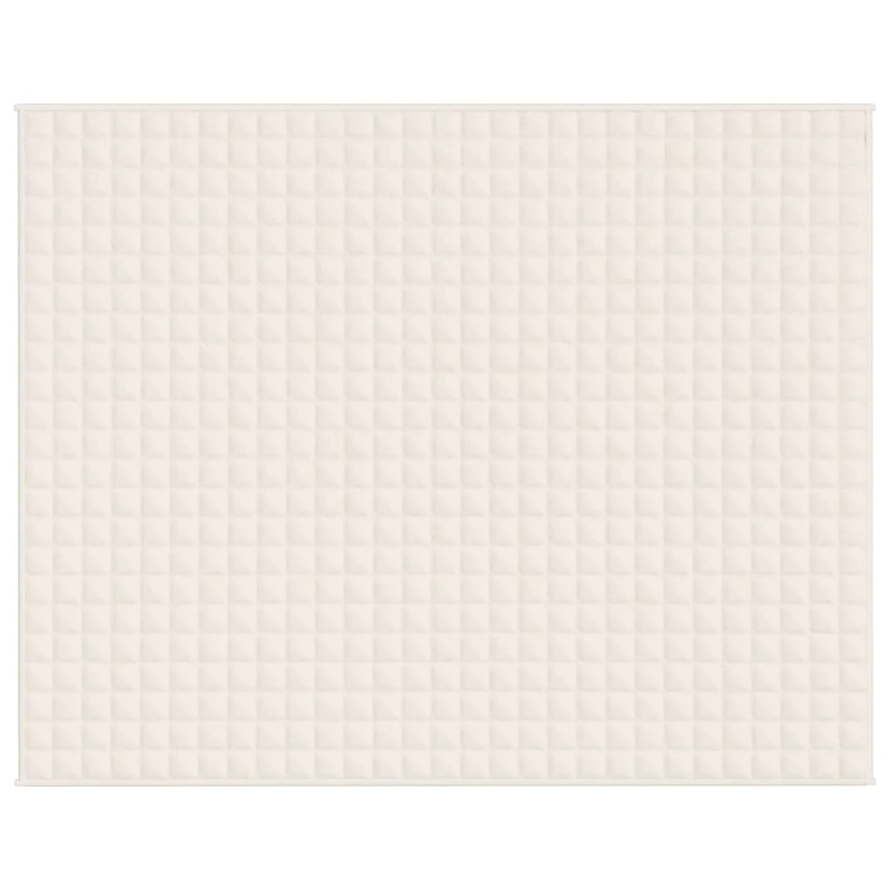 vidaXL smaguma sega, gaišas krēmkrāsas, 235x290 cm, 11 kg, audums