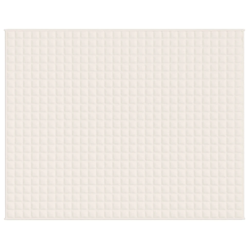 vidaXL smaguma sega, gaišas krēmkrāsas, 235x290 cm, 15 kg, audums