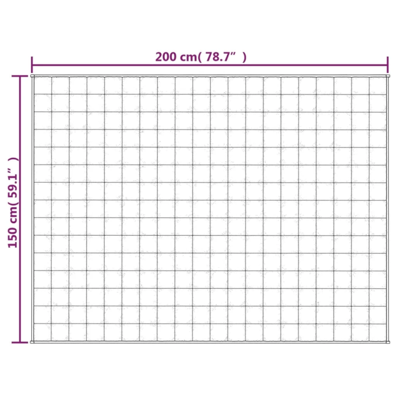 vidaXL smaguma sega, zila, 150x200 cm, 7 kg, audums