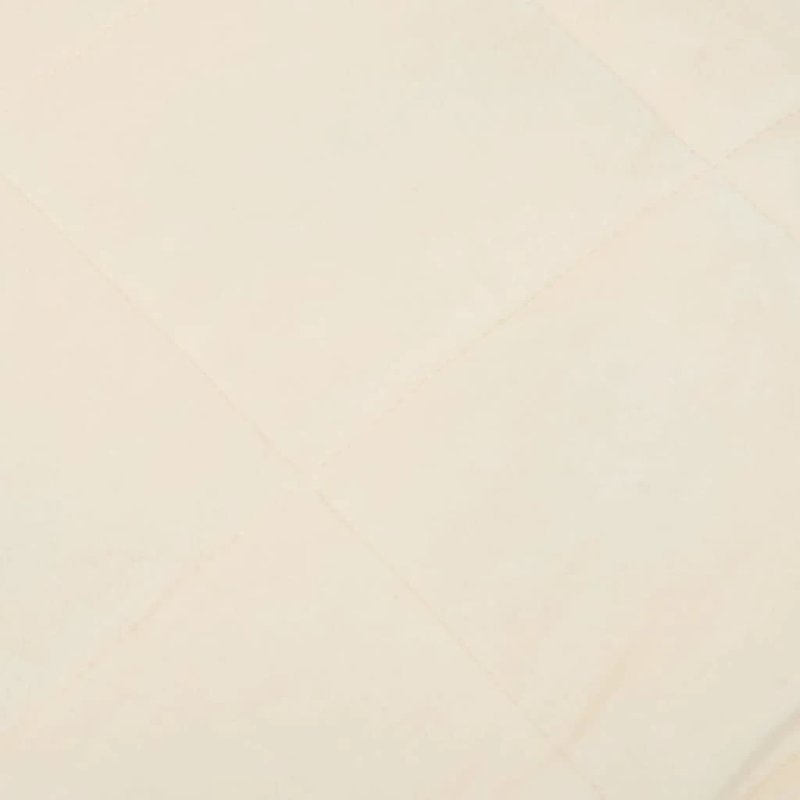 vidaXL smaguma sega, gaišas krēmkrāsas, 200x225 cm, 9 kg, audums