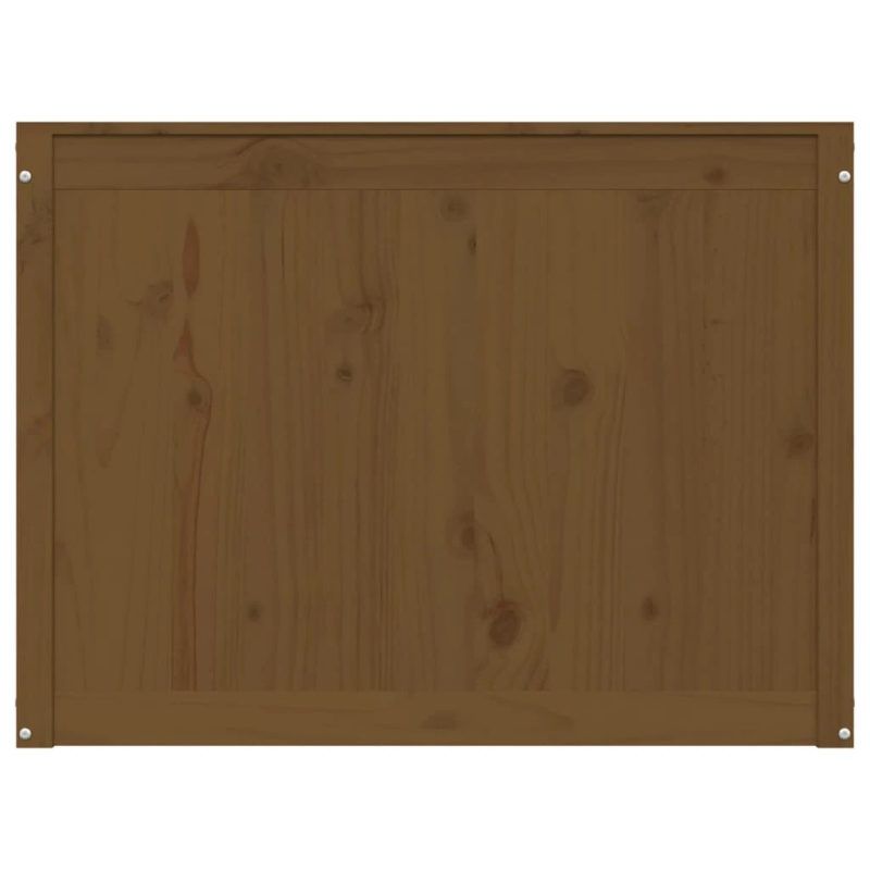 vidaXL veļas kaste, medus brūna, 88,5x44x66 cm, priedes masīvkoks