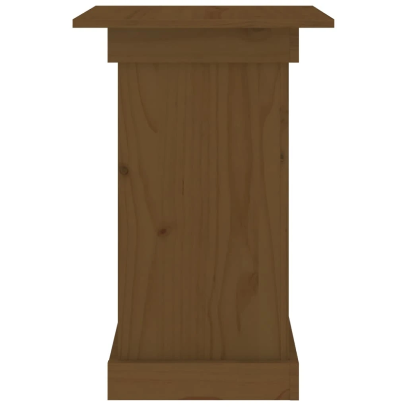 vidaXL puķu statīvs, medus brūns, 40x40x60 cm, priedes masīvkoks