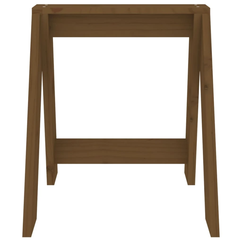 vidaXL taburetes, 2 gab., brūnas, 40x40x45 cm, priedes masīvkoks