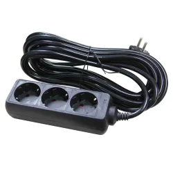 Extension Cord 3-way 1.5m a-z with cable 3Gx1.5mm
