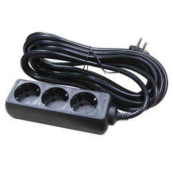 Pagarinātājs 3-vietīgs 5m a-z pievadvads 3Gx1.5mm