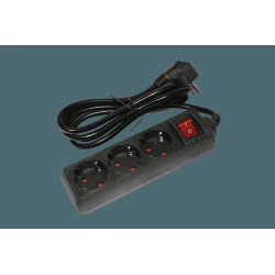 Pagarinātājs 3-vietīgs 3m a-z slēdzi pievadvads 3Gx1.5mm