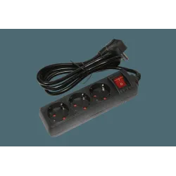 Pagarinātājs 3-vietīgs 3m a-z slēdzi pievadvads 3Gx1.5mm