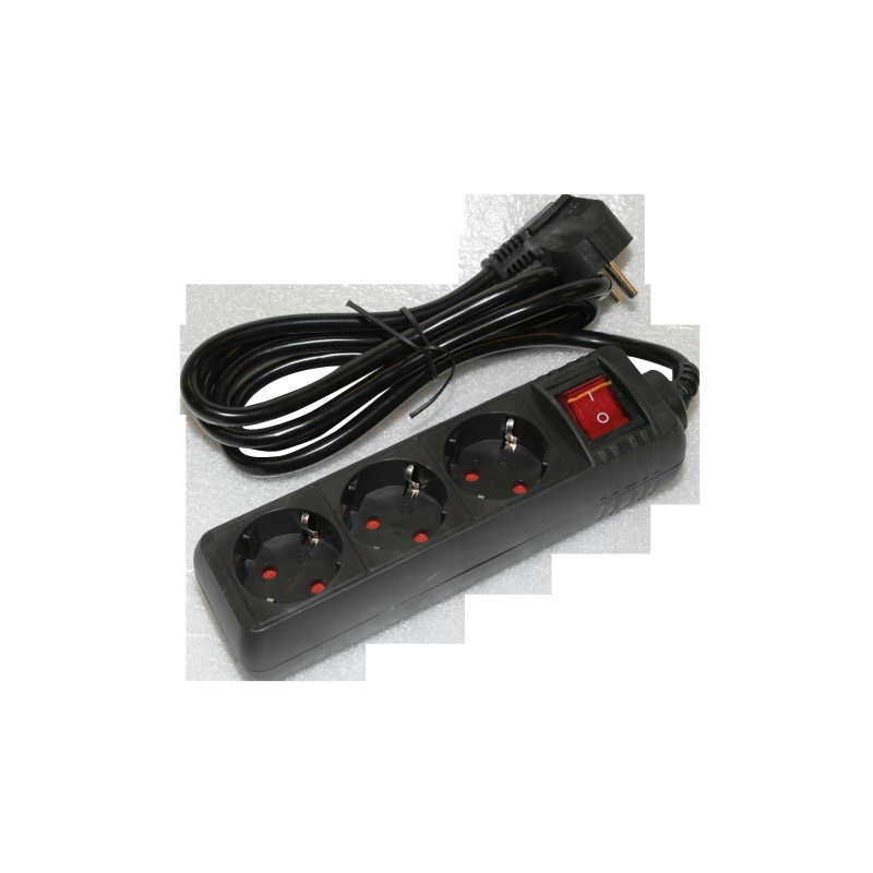 Pagarinātājs 3-vietīgs 5m a-z slēdzi pievadvads 3Gx1.5mm