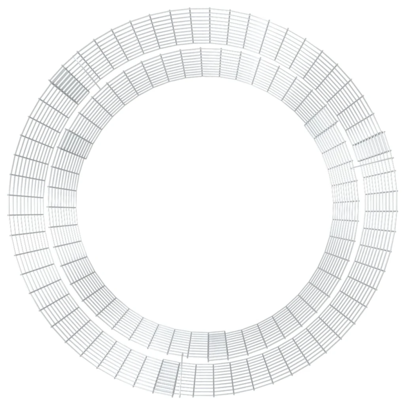 vidaXL gabiona siena ugunskuram, DIA100 cm, cinkota dzelzs