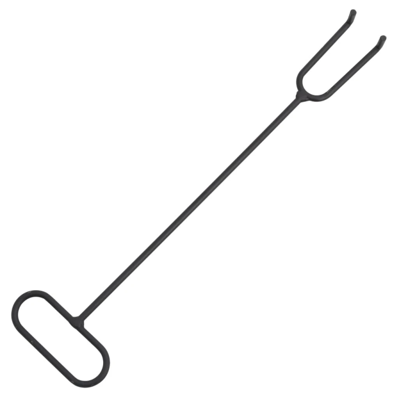 vidaXL ugunskura trauks ar kruķi, 49 cm, tērauds