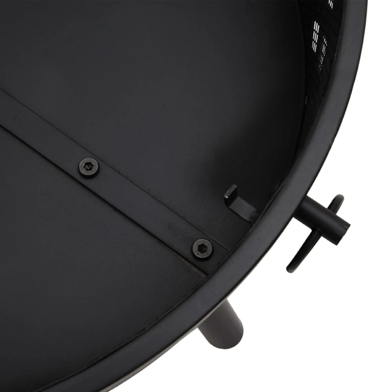 vidaXL ugunskura trauks ar kruķi, 58 cm, XXL izmērs, tērauds