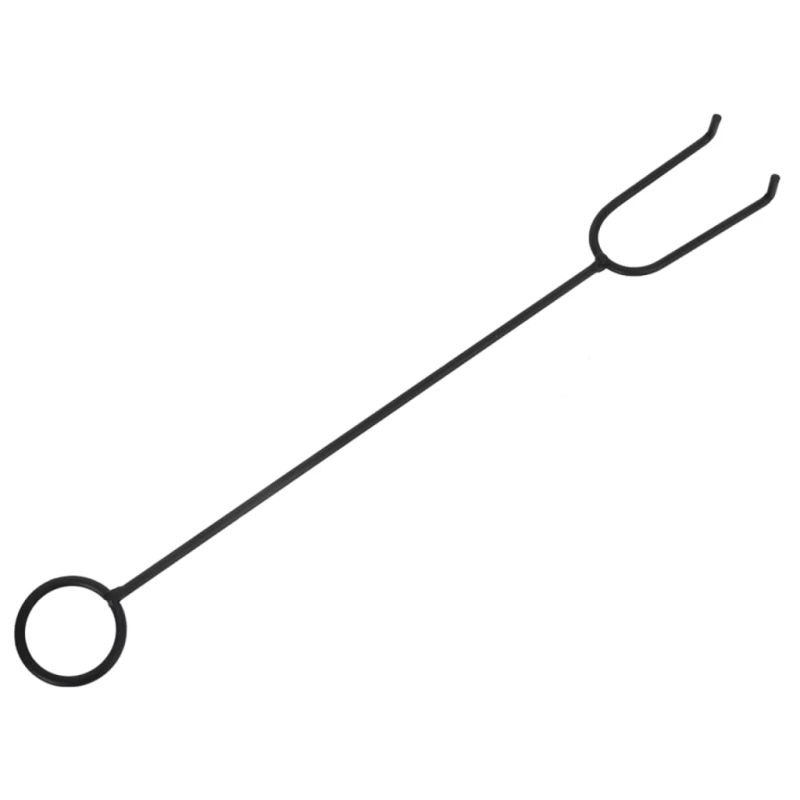 vidaXL ugunskura trauks ar kruķi, 70 cm, XXL izmērs, tērauds