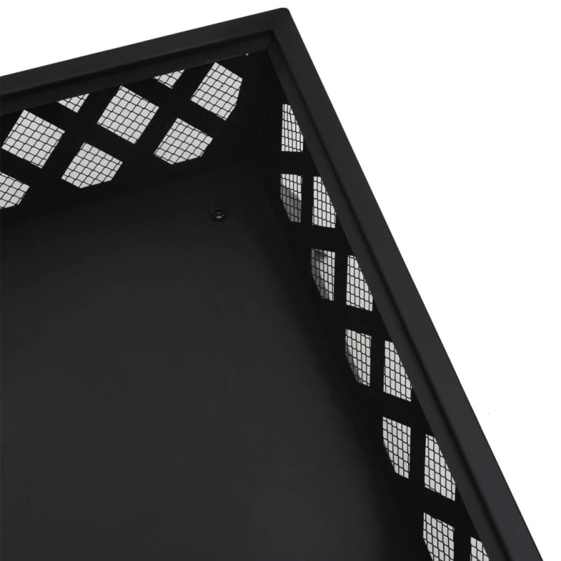 vidaXL ugunskura trauks ar kruķi, 50 cm, XXL izmērs, tērauds