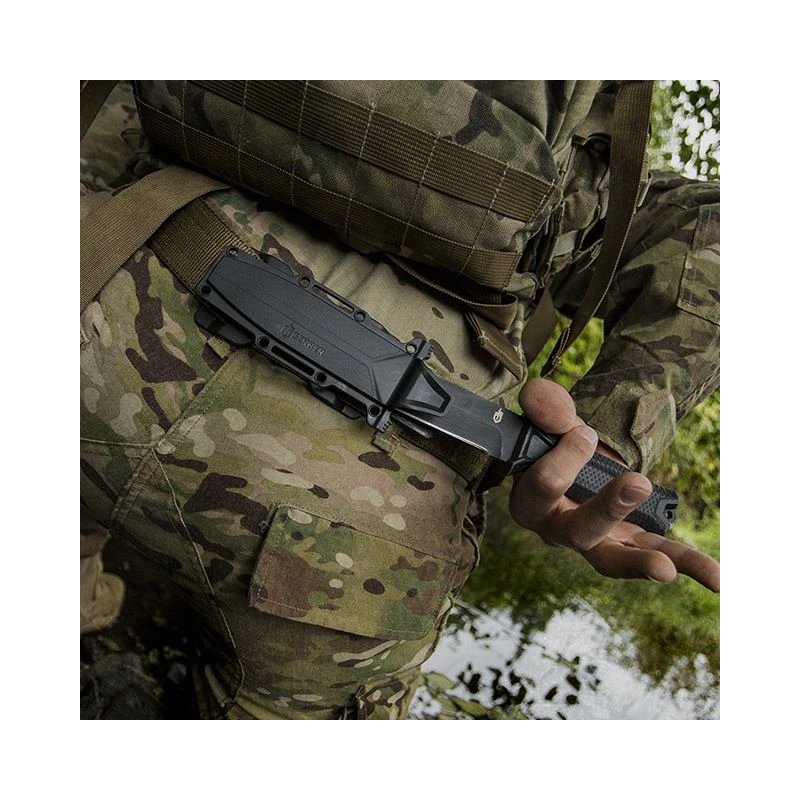 Gerber StrongArm fiksēta asmens nazis, melns ,Plain Edge,