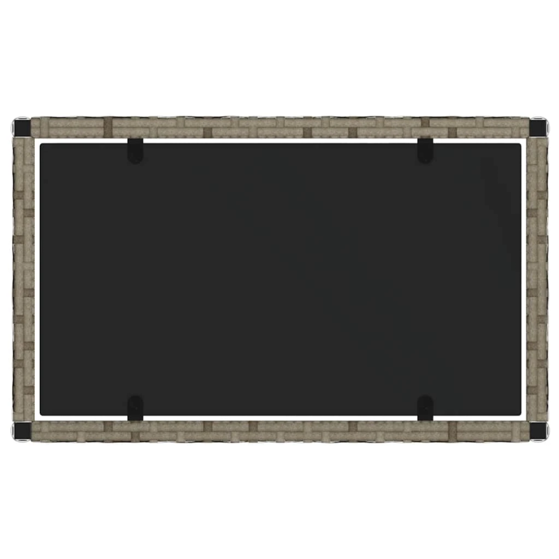 vidaXL 4-daļīgs dārza atpūtas mēbeļu komplekts, pelēka PE rotangpalma