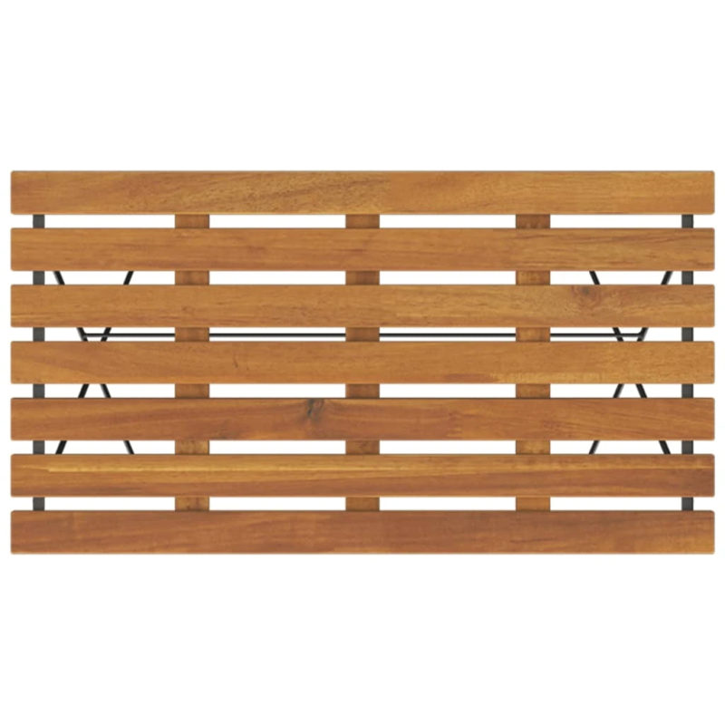 vidaXL 5-daļīgs bistro mēbeļu komplekts, saliekams, akācijas masīvkoks