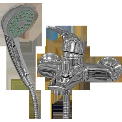 Jaucējkrāns vannas ar dušas komplektu F-4-40K Flora