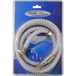 Dušas pievads Flex S-1 150cm, dubultā pin., kon. uzg., balts