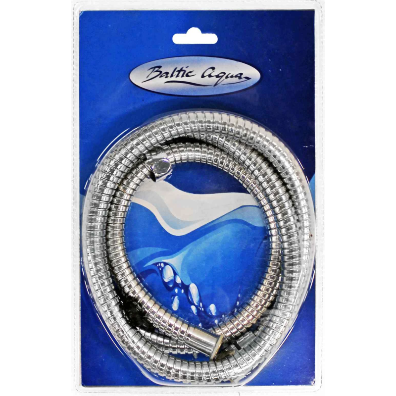 Dušas pievads H-1 125cm, dubultā pinuma kon. uzg., hromēts