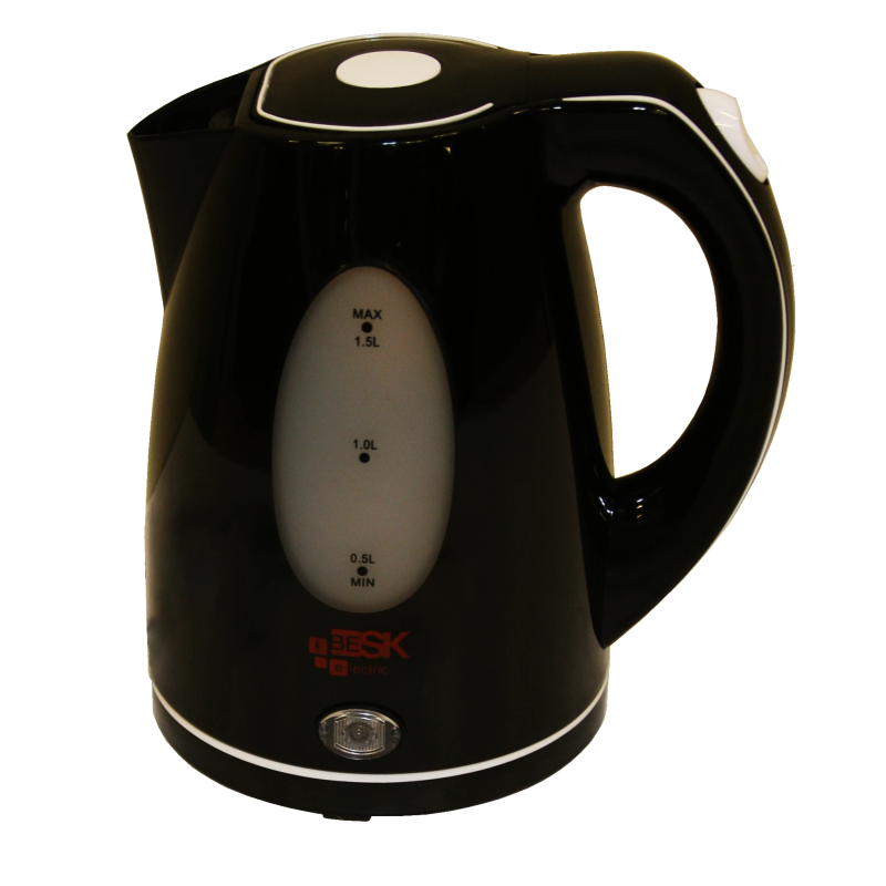 Elektriskā tējkanna 1,5L melna