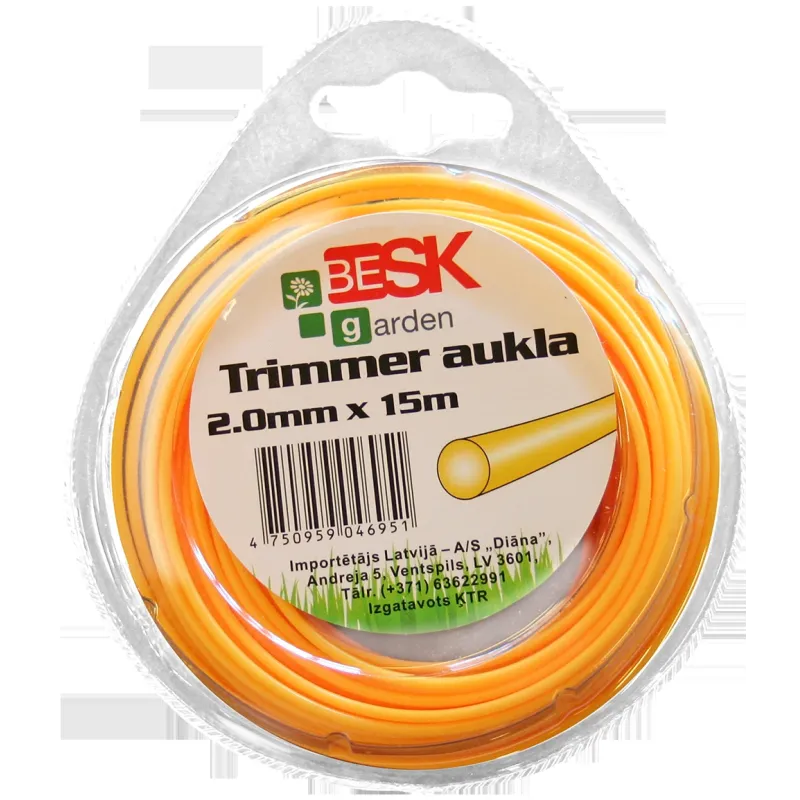 Trimmera aukla 2.0mm15m apaļa