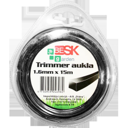Trimmera aukla 1.6mm15m kvadr.