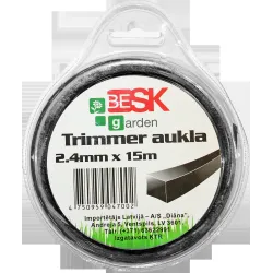 Леска для триммера 2.4mm15m квадр.