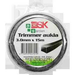 Trimmeri nöör 3.0mm15m ruut.