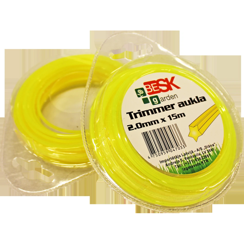 Trimmera aukla 2.0mm15m zvaigzne