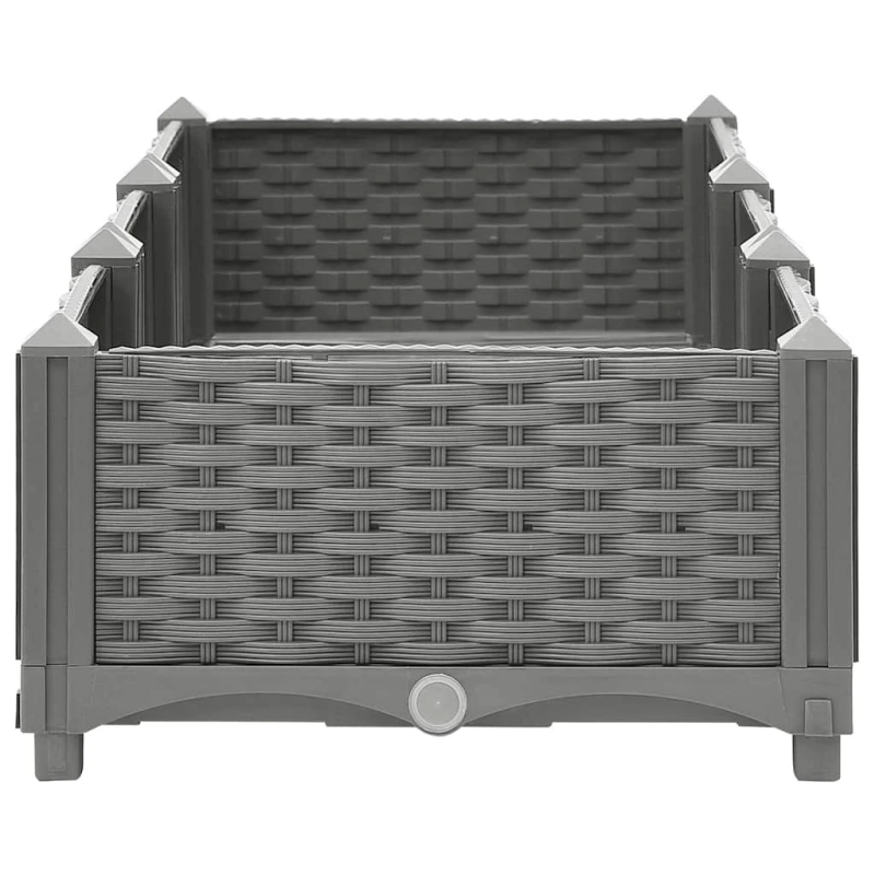 vidaXL puķu kaste, 120x40x23 cm, polipropilēns