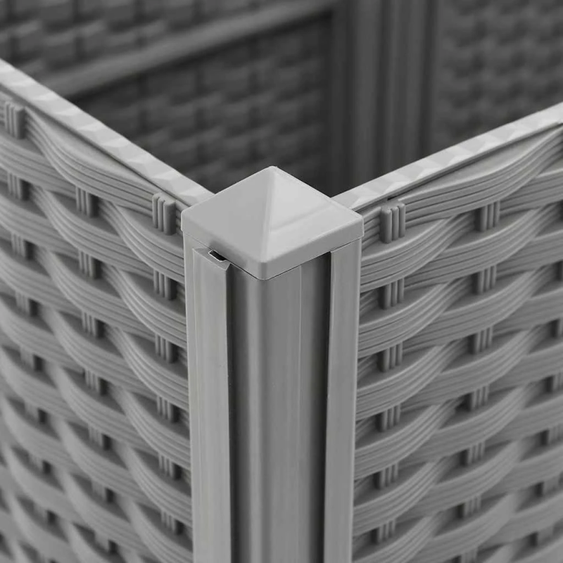 vidaXL puķu kaste, 40x40x38 cm, polipropilēns