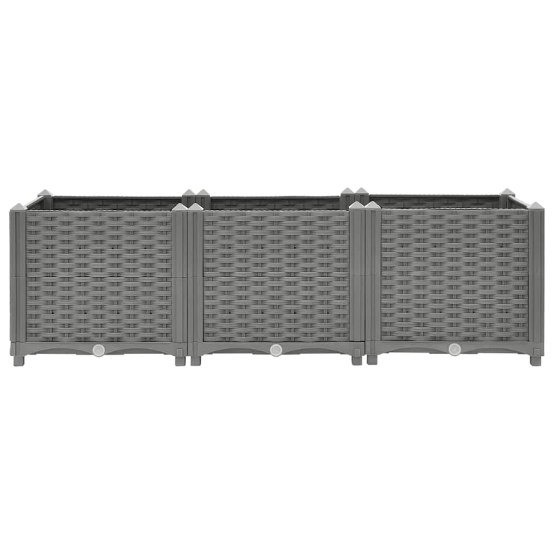 vidaXL puķu kaste, 120x40x38 cm, polipropilēns