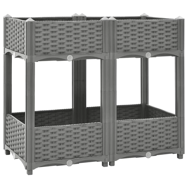 vidaXL puķu kaste, 80x40x71 cm, polipropilēns