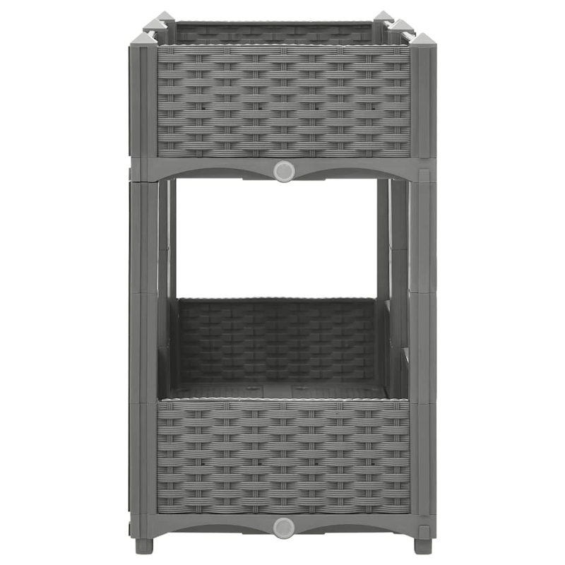 vidaXL puķu kaste, 80x40x71 cm, polipropilēns