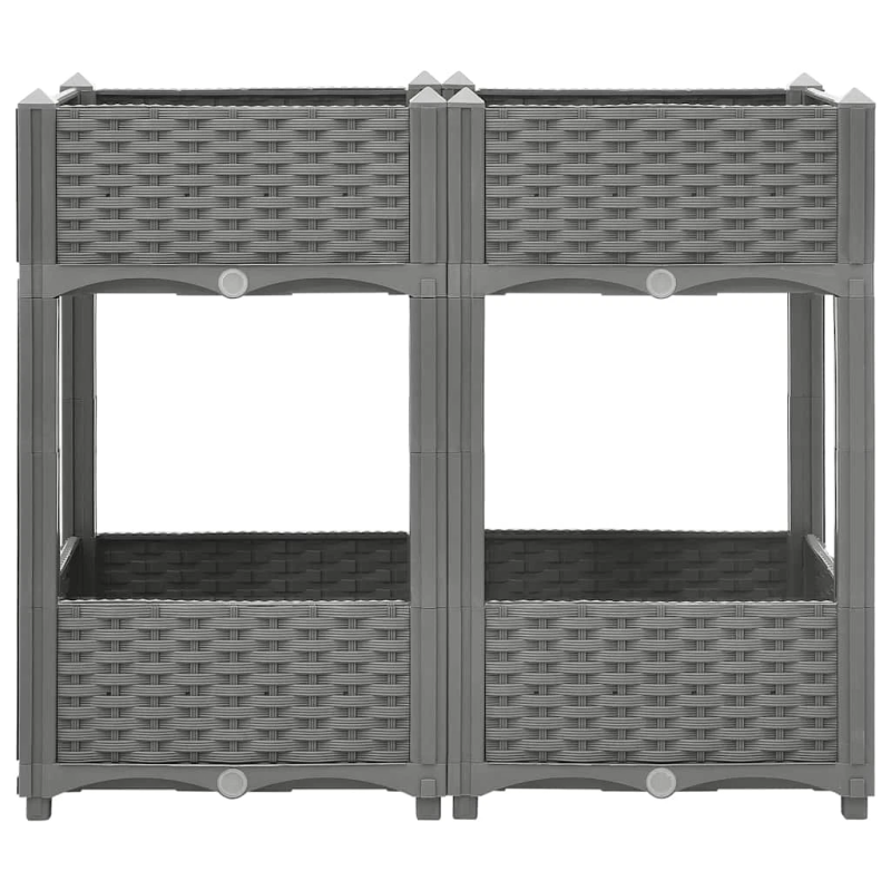 vidaXL puķu kaste, 80x40x71 cm, polipropilēns