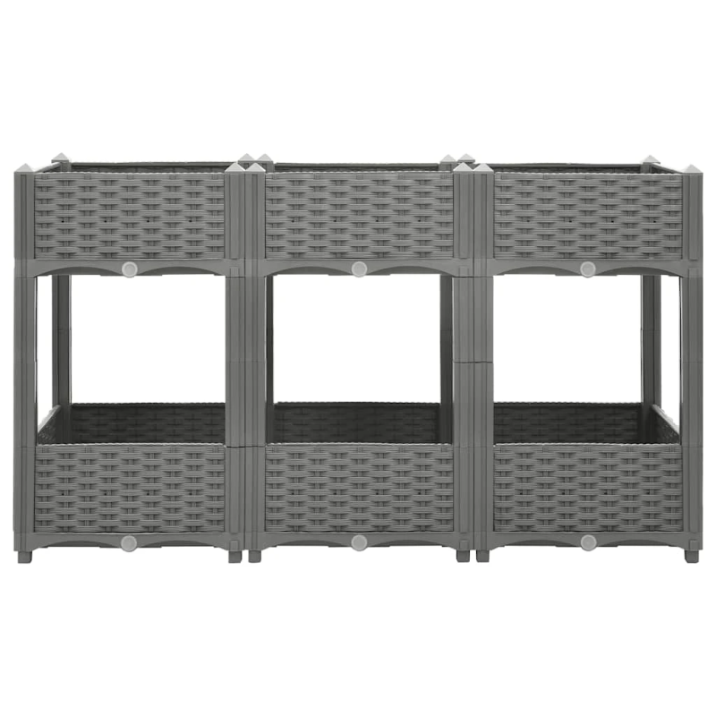 vidaXL puķu kaste, 120x40x71 cm, polipropilēns