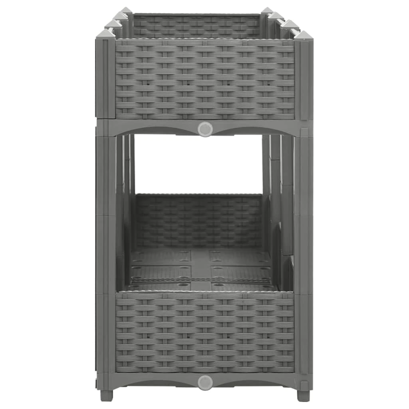 vidaXL puķu kaste, 120x40x71 cm, polipropilēns