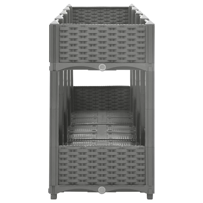 vidaXL puķu kaste, 160x40x71 cm, polipropilēns