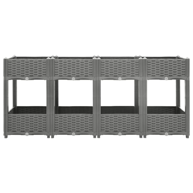 vidaXL puķu kaste, 160x40x71 cm, polipropilēns