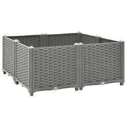 vidaXL puķu kaste, 80x80x38 cm, polipropilēns