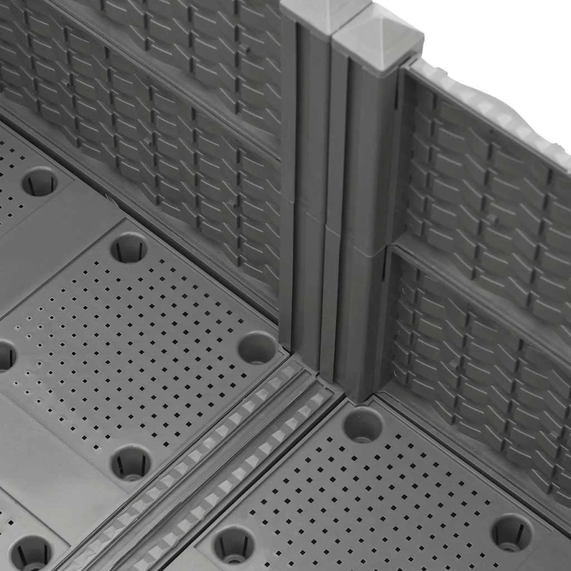 vidaXL puķu kaste, 80x80x38 cm, polipropilēns