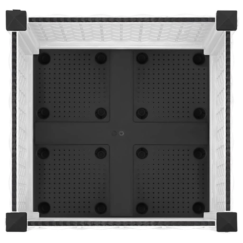 vidaXL puķu kaste, 40x40x23 cm, polipropilēns