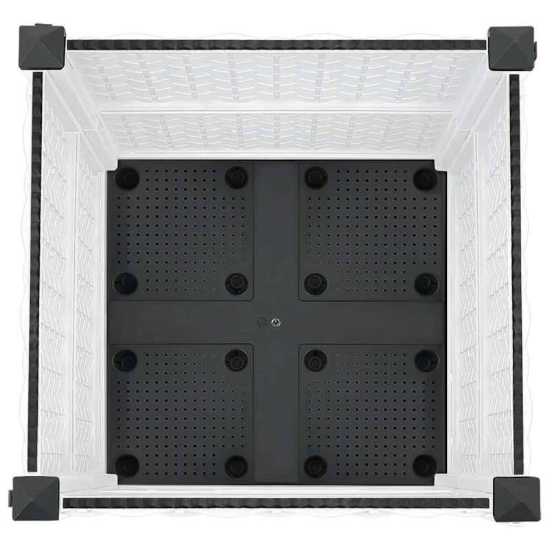 vidaXL puķu kaste, 40x40x38 cm, polipropilēns