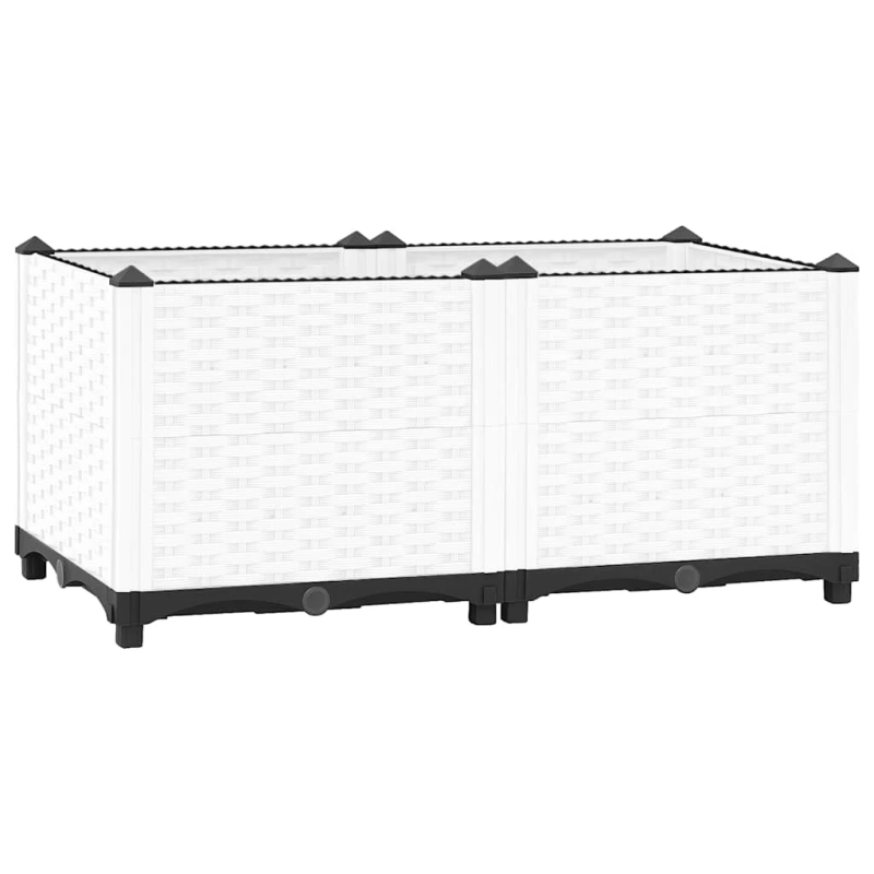 vidaXL puķu kaste, 80x40x38 cm, polipropilēns