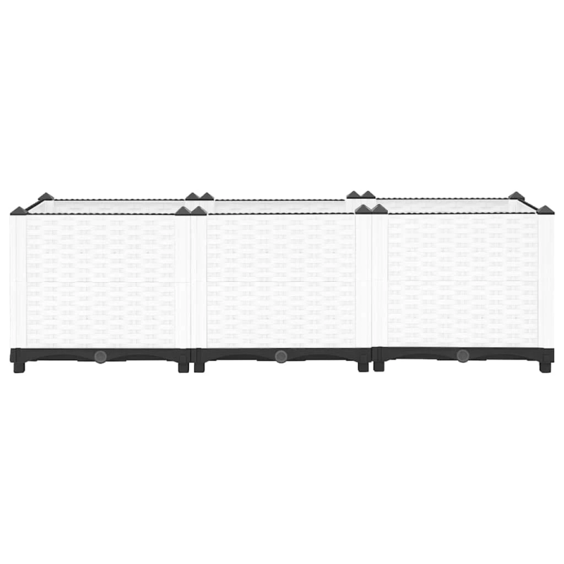 vidaXL puķu kaste, 120x40x38 cm, polipropilēns