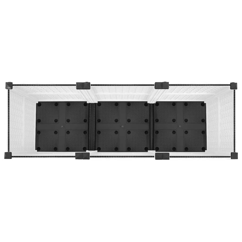 vidaXL puķu kaste, 120x40x38 cm, polipropilēns