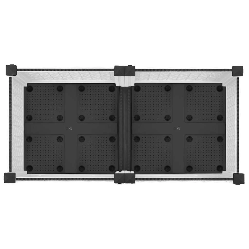 vidaXL puķu kaste, 80x40x71 cm, polipropilēns