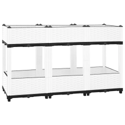 vidaXL puķu kaste, 120x40x71 cm, polipropilēns