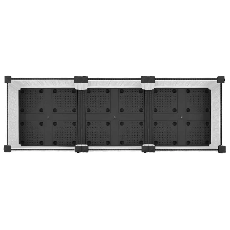 vidaXL puķu kaste, 120x40x71 cm, polipropilēns