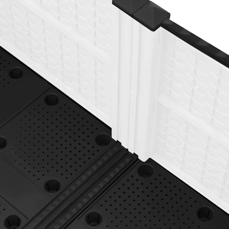 vidaXL puķu kaste, 80x80x38 cm, polipropilēns